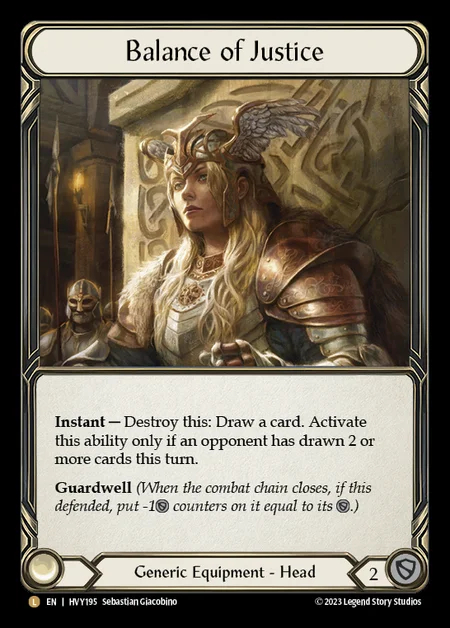 Flesh and Blood 公正の守護 FaB][ENG]公正の守護/Balance of Justice[Rainbow Foil